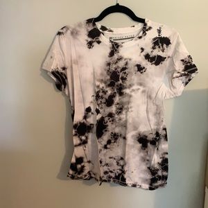 Prince Peter black and white tie-dye tee